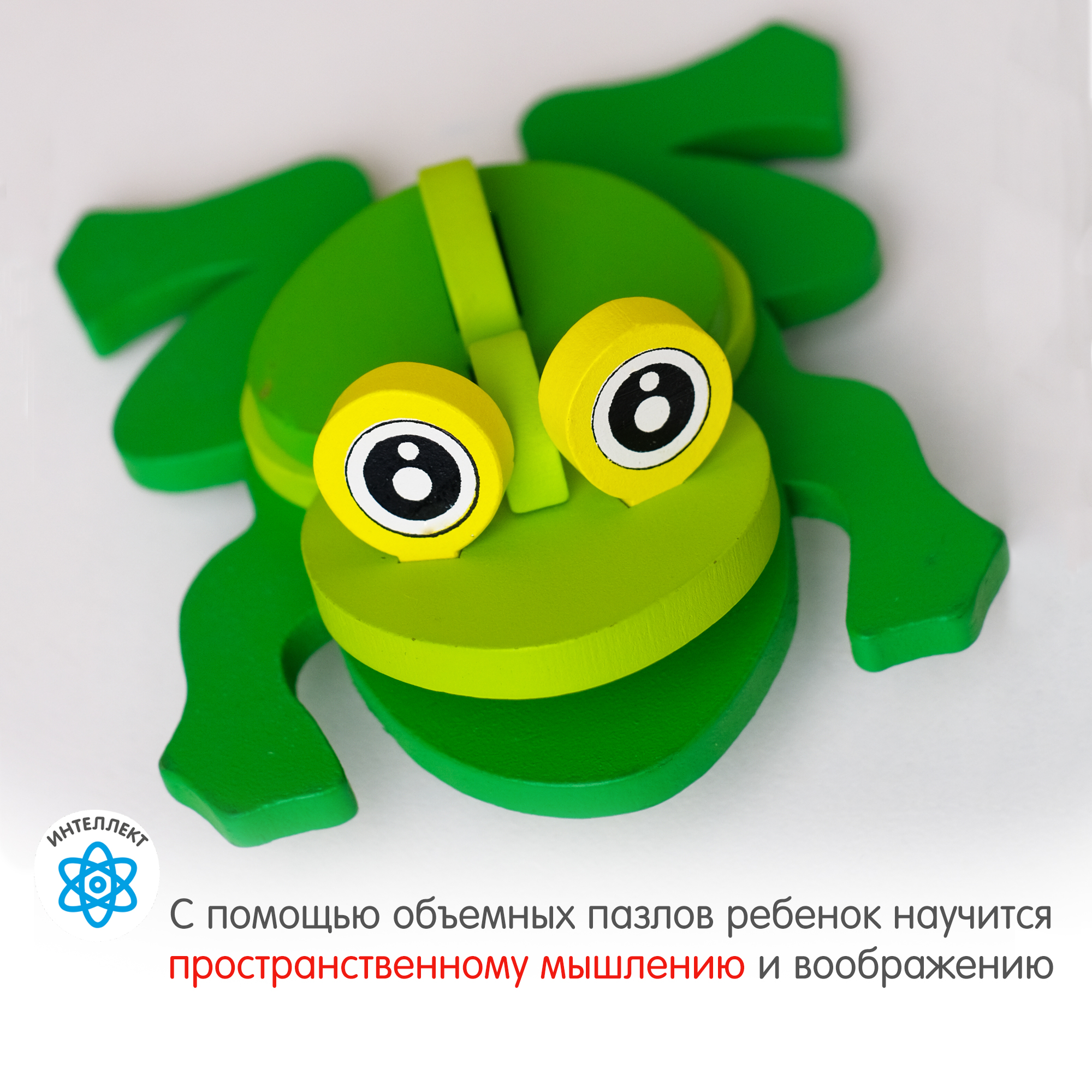 Пазл 3D Алатойс Лягушка объемная - фото 3