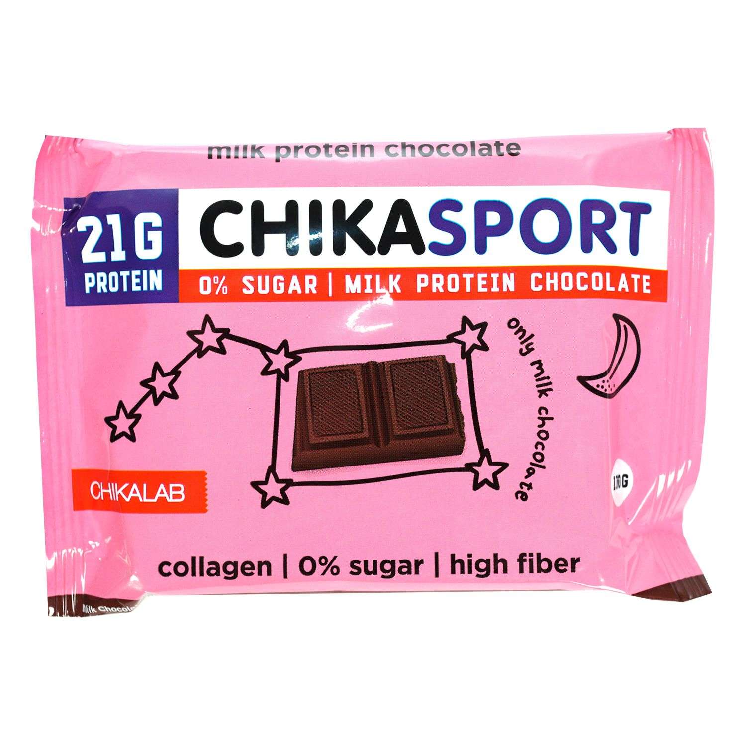 Шоколад Chikalab протеиновый молочный 100г - фото 1