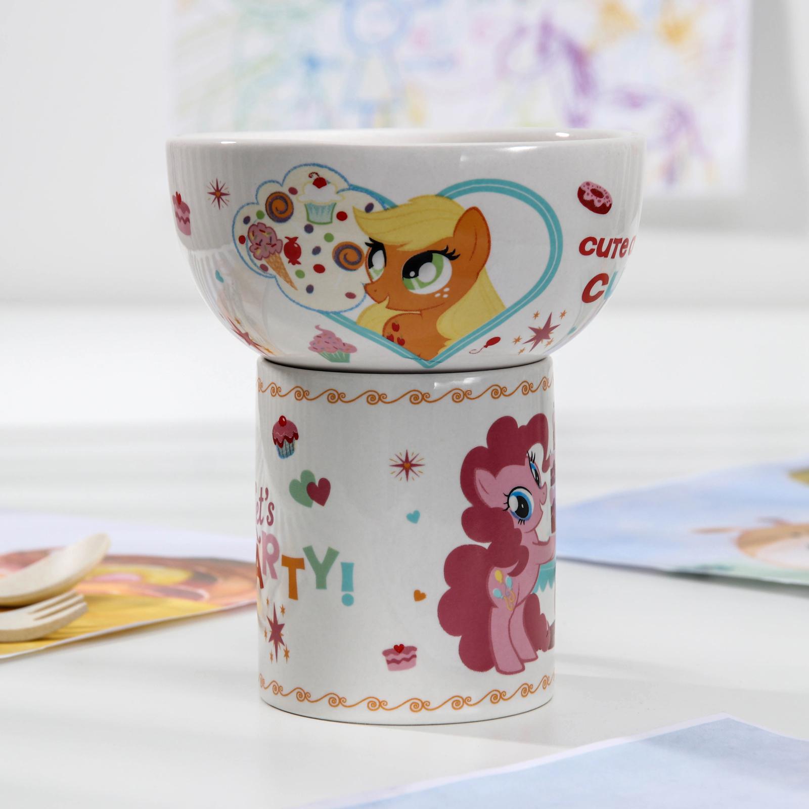 Набор посуды детский Hasbro My Little Pony кружка миска - фото 3