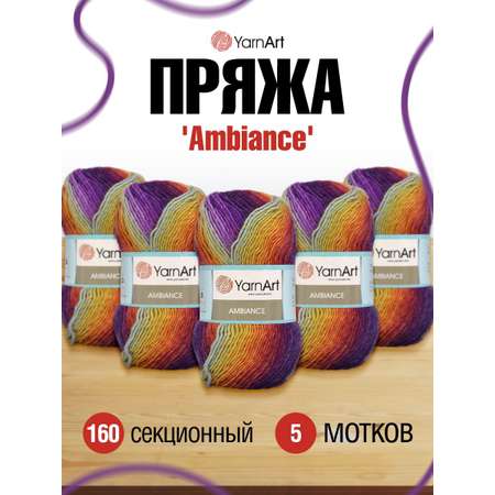 Пряжа YarnArt Ambiance полушерстяная 100 г 250 м 160 секционный 5 мотков