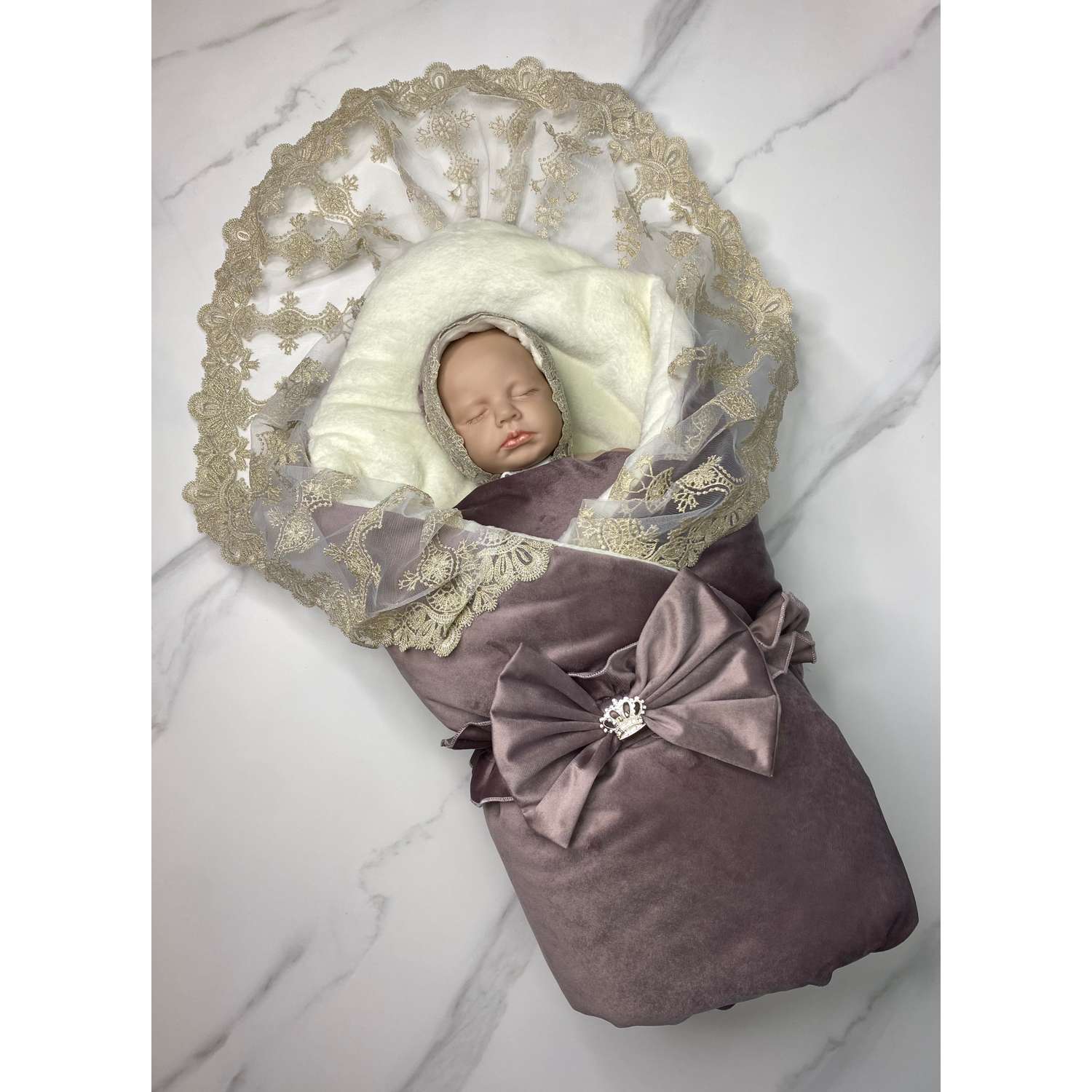 Конверт-одеяло на выписку ТОСЯ БОСЯ для новорожденного - фото 1