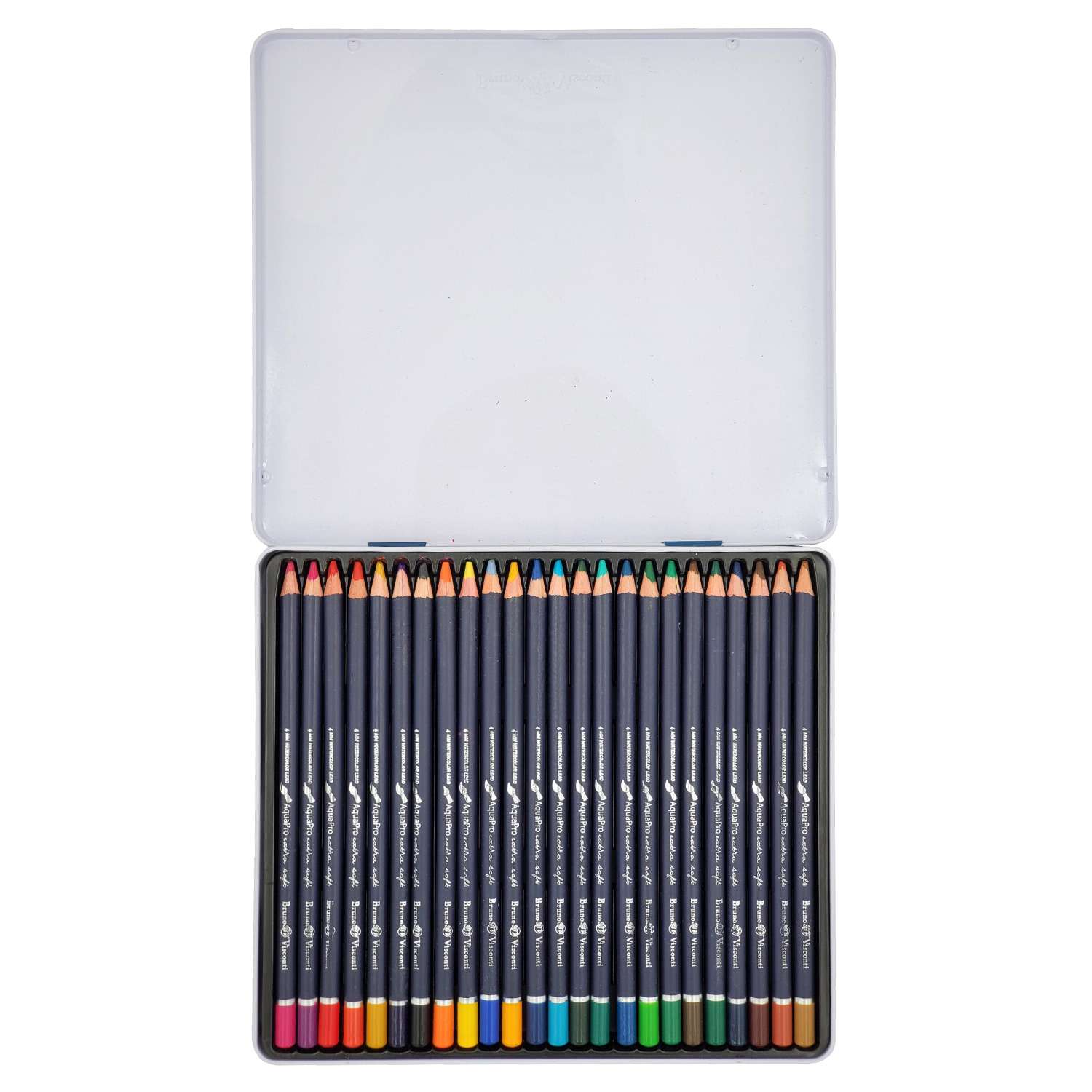 Скетч Карандаши цветные Bruno Visconti акварельный SKETCH ART 24 цвета в металлической коробке - фото 2