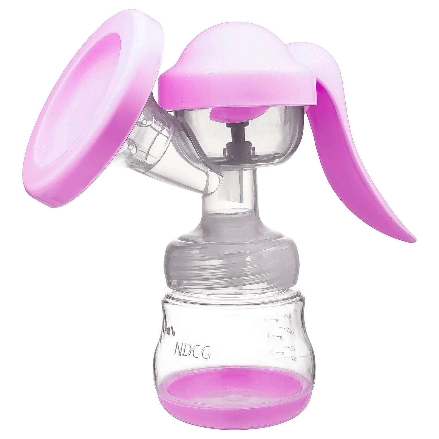 Молокоотсос NDCG ручной механический с бутылочкой ND120 Pink - фото 12