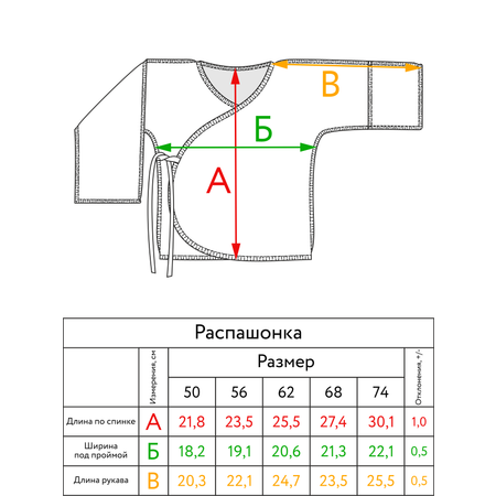 Распашонка Фабрика Бамбук