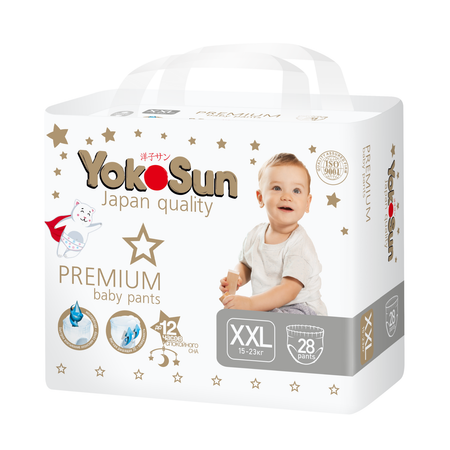 Подгузники-трусики YokoSun Premium XXL 15-23кг 28шт