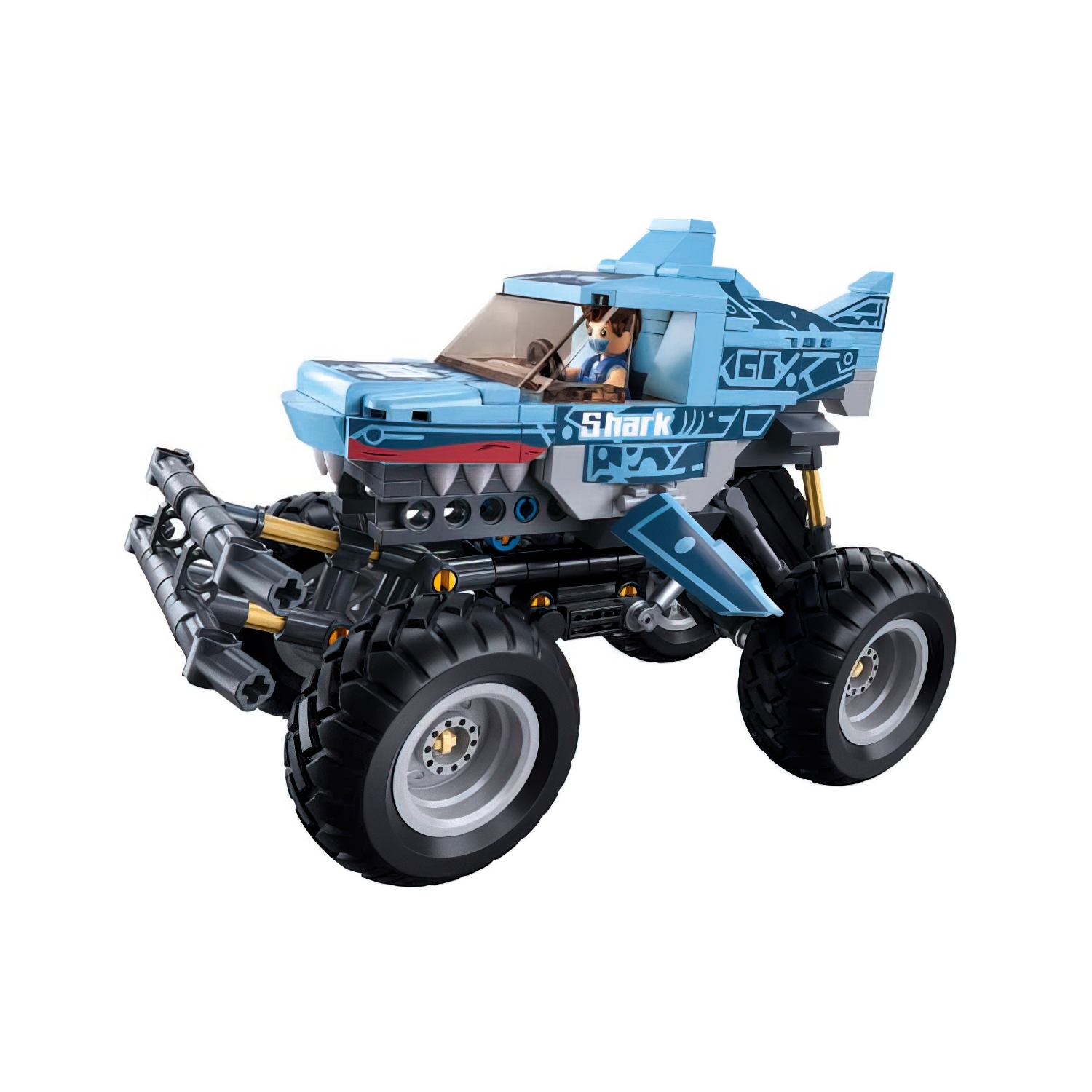 SLUBAN Power Bricks Off Road Shark 273 Pieces Construction Game