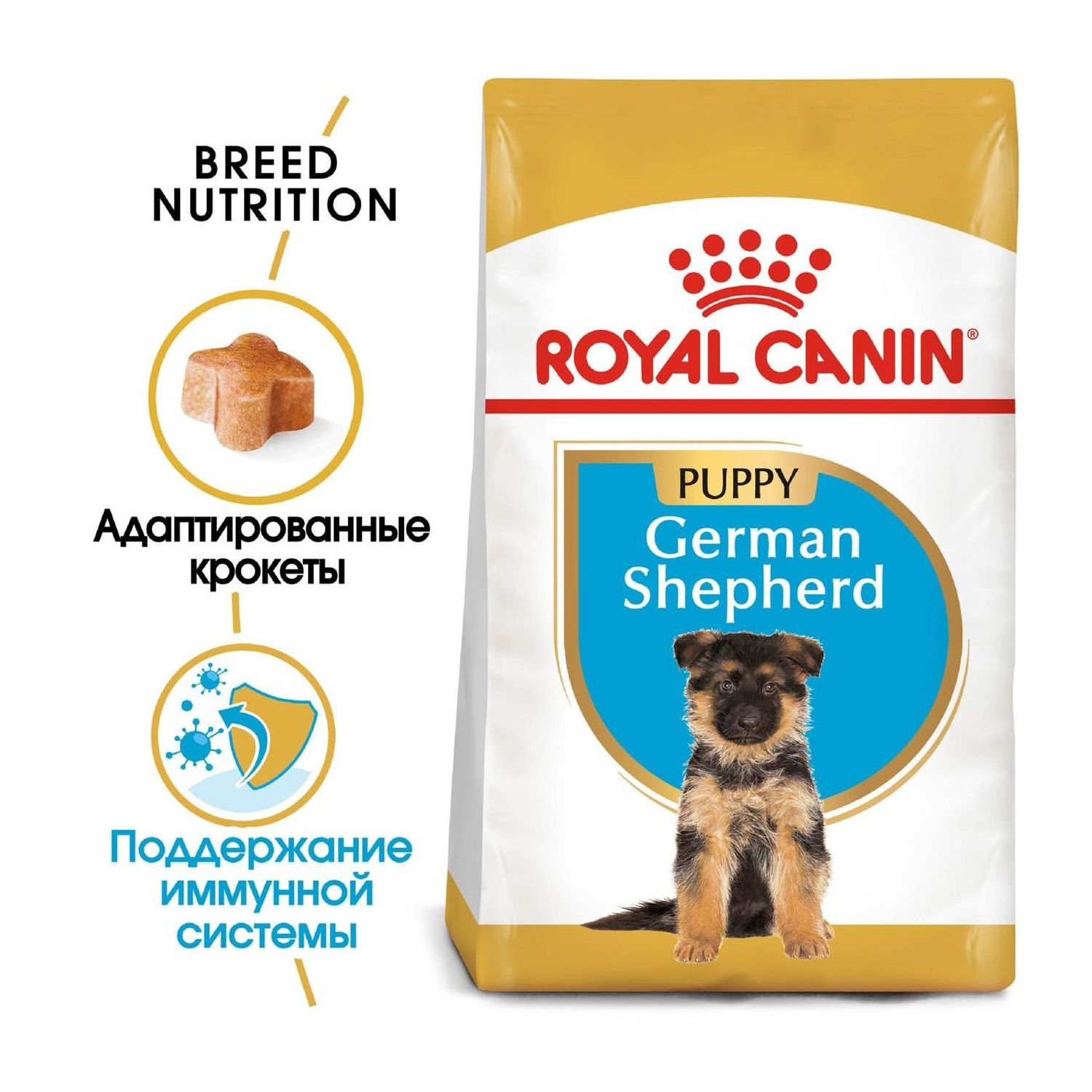 Корм для щенков ROYAL CANIN Junior немецкой овчарки 3кг - фото 2