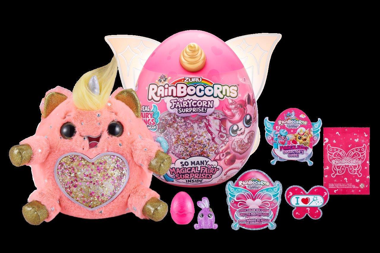 Игрушка сюрприз Zuru Rainbocorns Fairycorn Surprise плюшевый мини питомец в яйце - фото 17