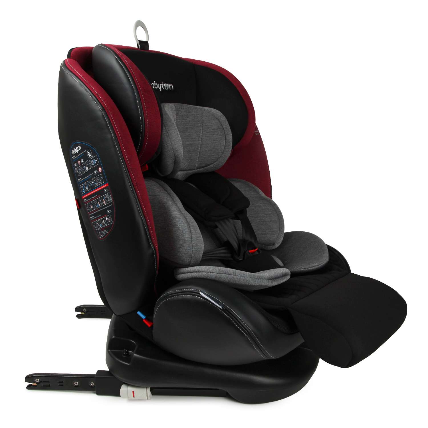 Автокресло Babyton Multi-Stage 0+/1/2/3 Isofix Black-Red - фото 13