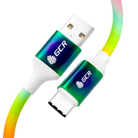 Кабель USB GCR 0.9m TypeC быстрая зарядка GCR-52227