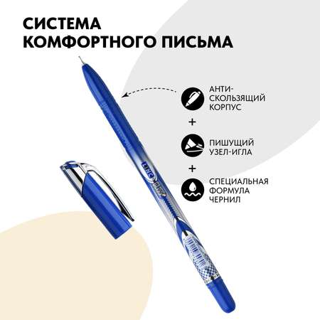 Ручки LINC шариковые GLISS синие чернила 12 штук