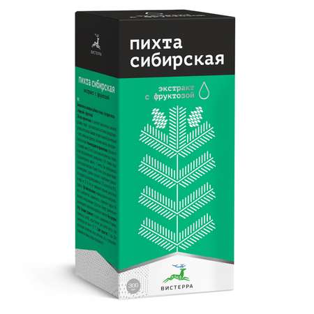 Экстракт Вистерра пихты сибирской с фруктозой 300мл