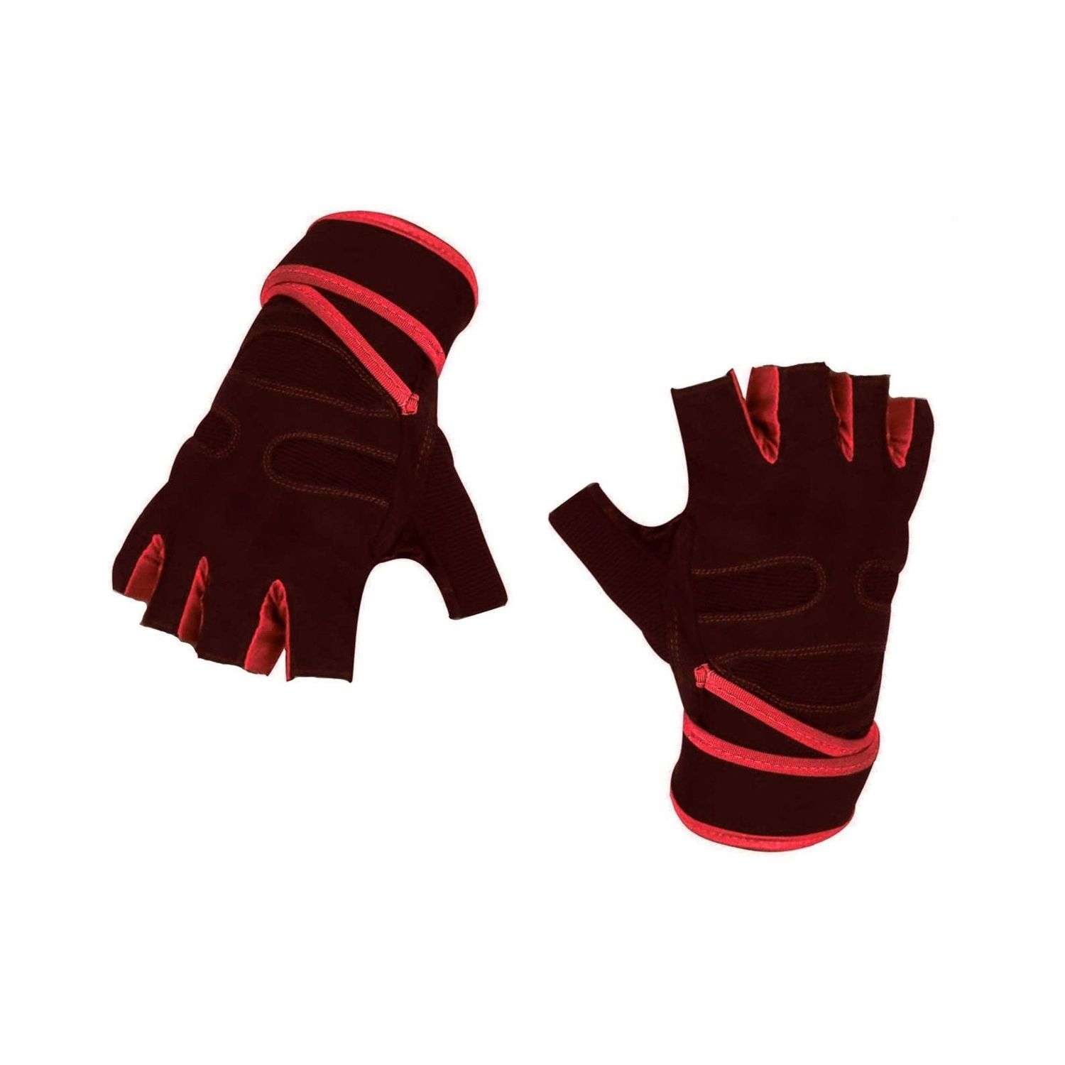 Нейлоновые перчатки NPOSS противоскользящие красные размер L - фото 1