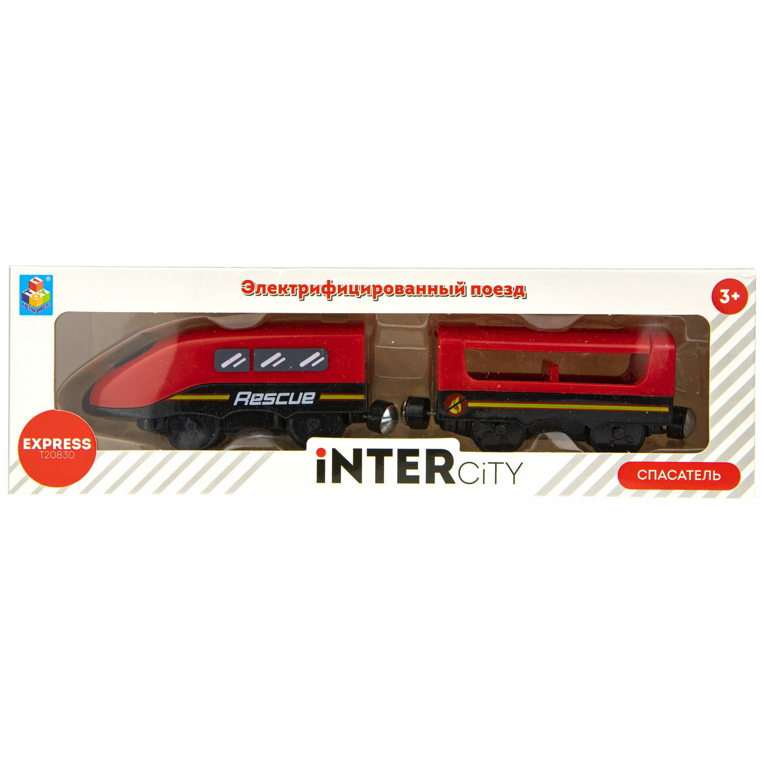 Игровой набор InterCity Электрический поезд Спасатель 2 вагона Т20830 - фото 2