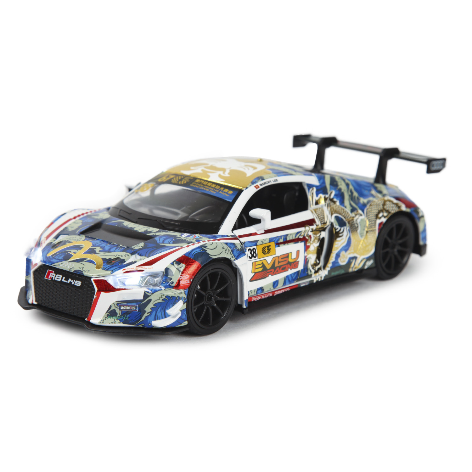 Автомобиль Mobicaro Audi R8 LMS 2015 Gold dragon 1:32 664992(O) - фото 3