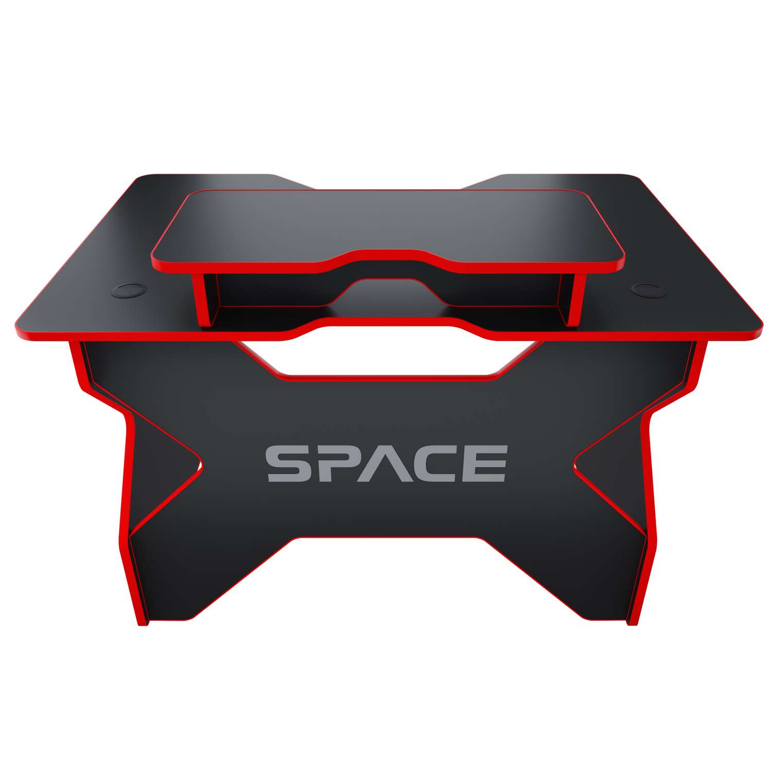 Стол VMMGAME Игровой Space 120dark красный с подставкой для монитора Base - фото 3