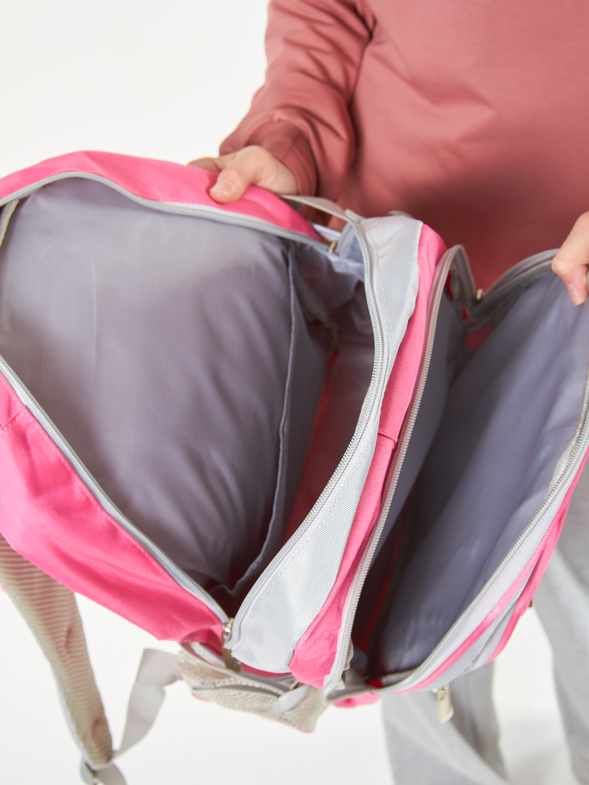 Рюкзак школьный Evoline большой розовый EVO-159-rose - фото 3
