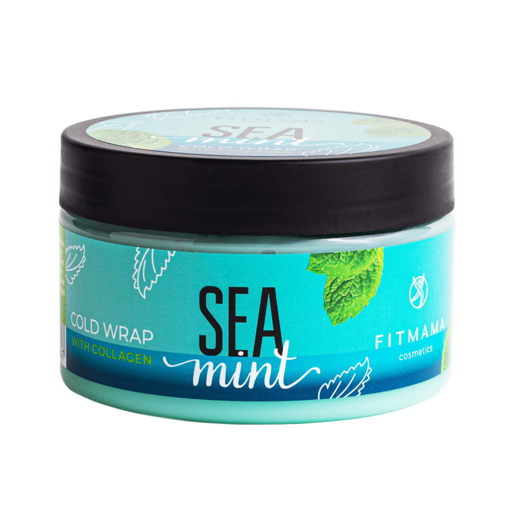 Средство от растяжек FITMAMA COSMETICS Антицеллюлитное холодное обертывание с коллагеном SEA MINT для уменьшения растяжек - фото 1