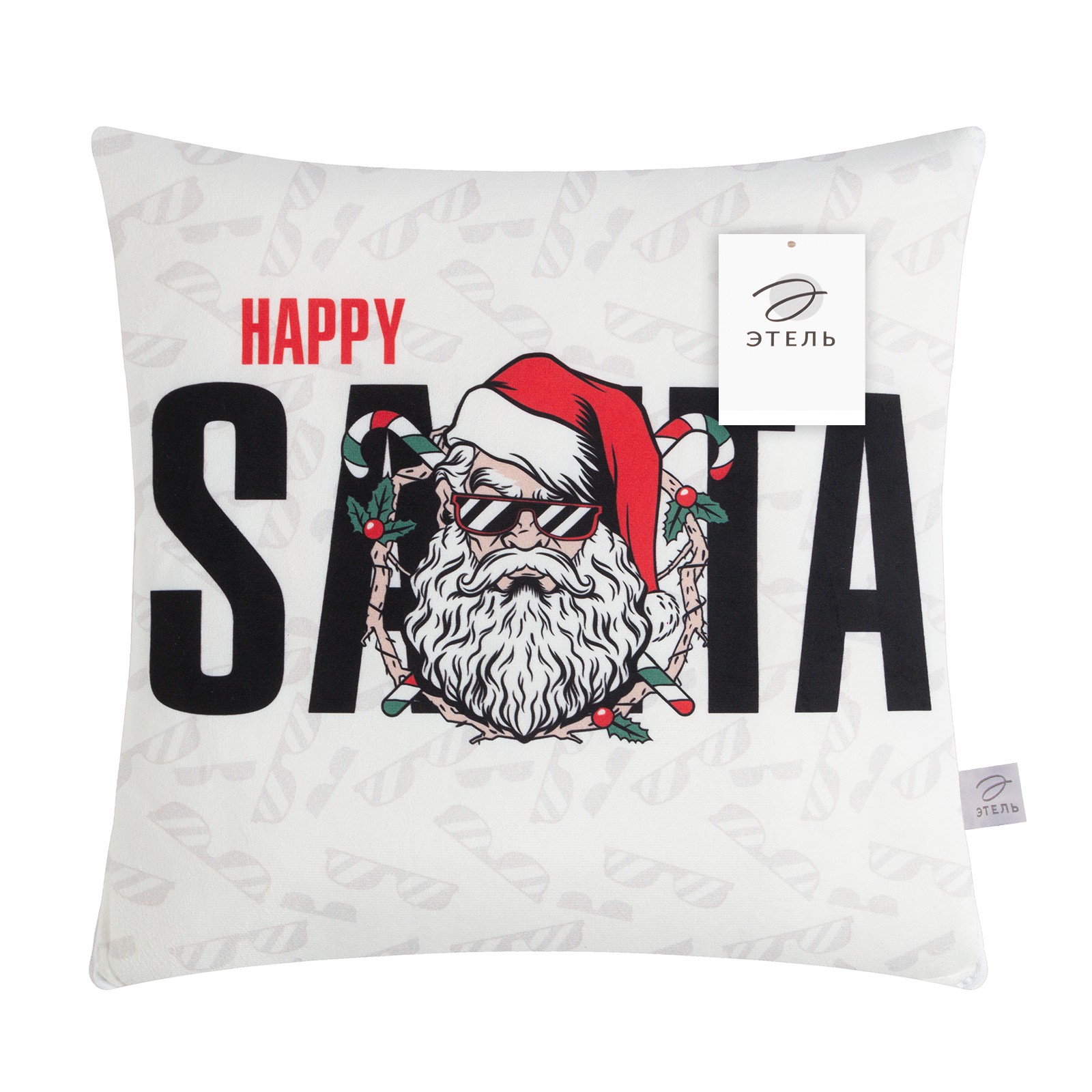 Подушка-плед Этель Happy Santa подушка 40*40 3 см плед 100*150 см - фото 4