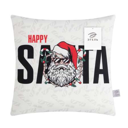 Подушка-плед Этель Happy Santa подушка 40*40 3 см плед 100*150 см