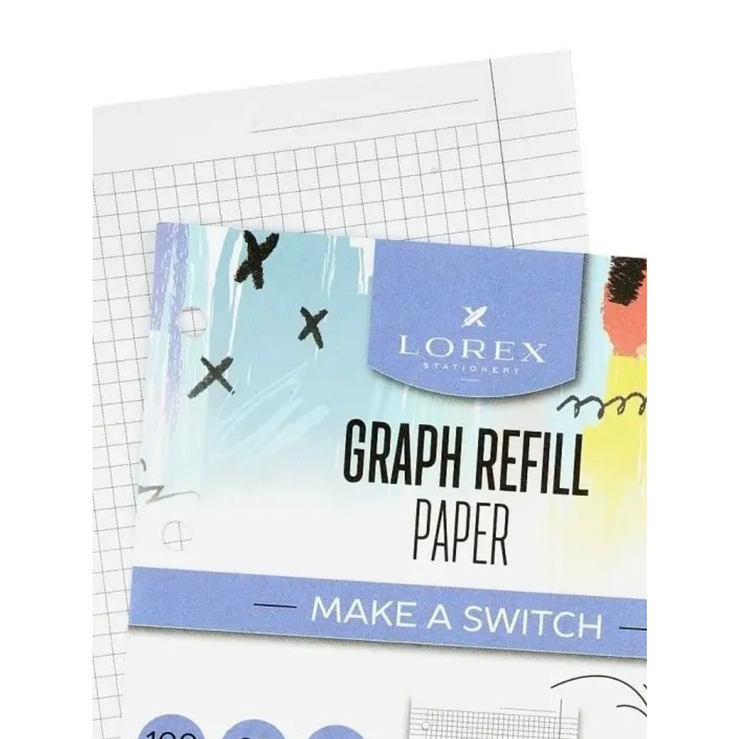 Сменный блок LOREX STATIONERY 100 листов клетка А5 - фото 4