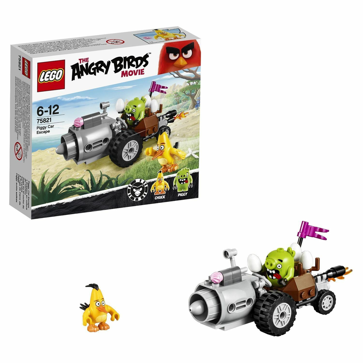 Конструктор LEGO Angry Birds Побег из машины свинок (75821) купить по цене  499 ₽ в интернет-магазине Детский мир