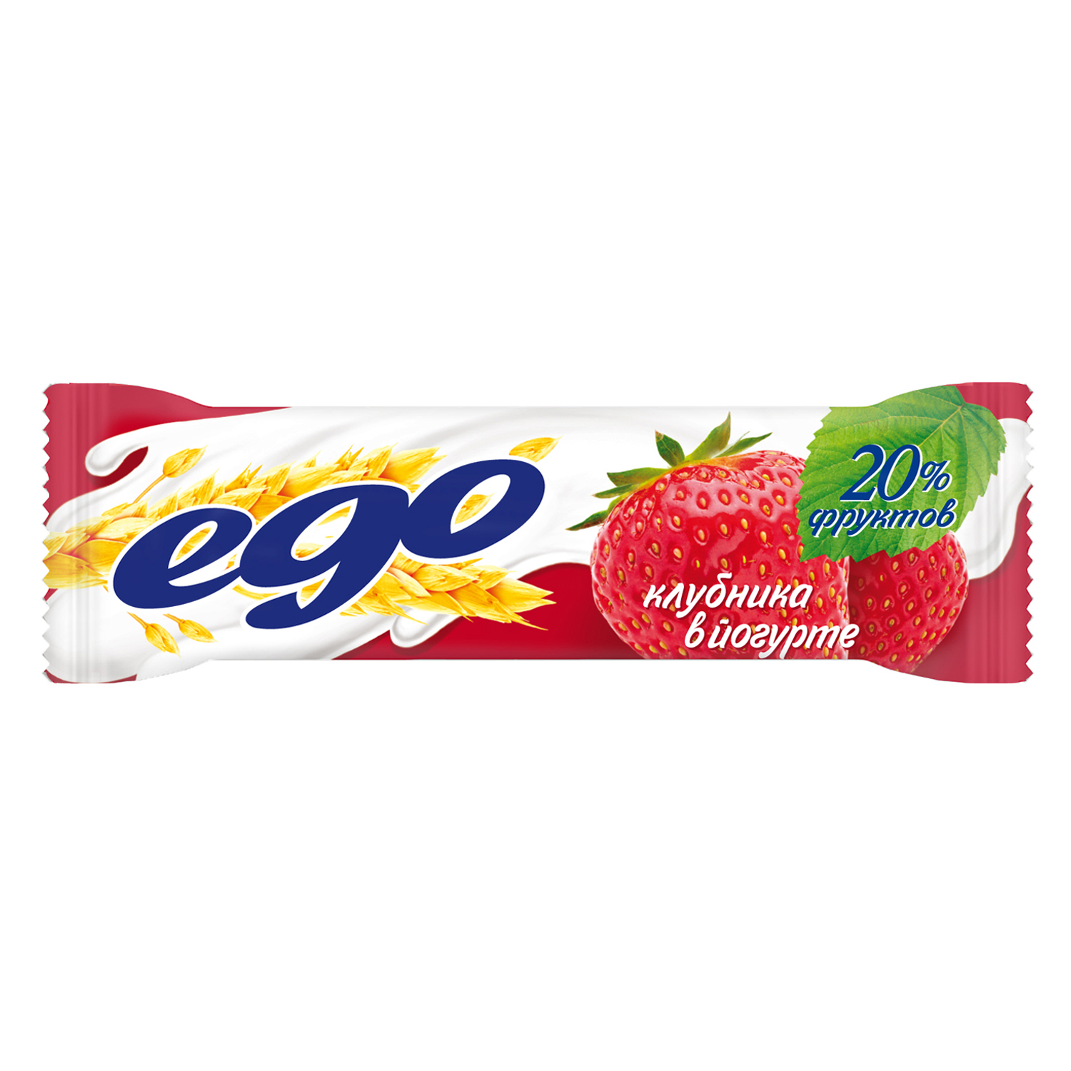 Батончики мюсли Ego клубника йогурт 25г - фото 1