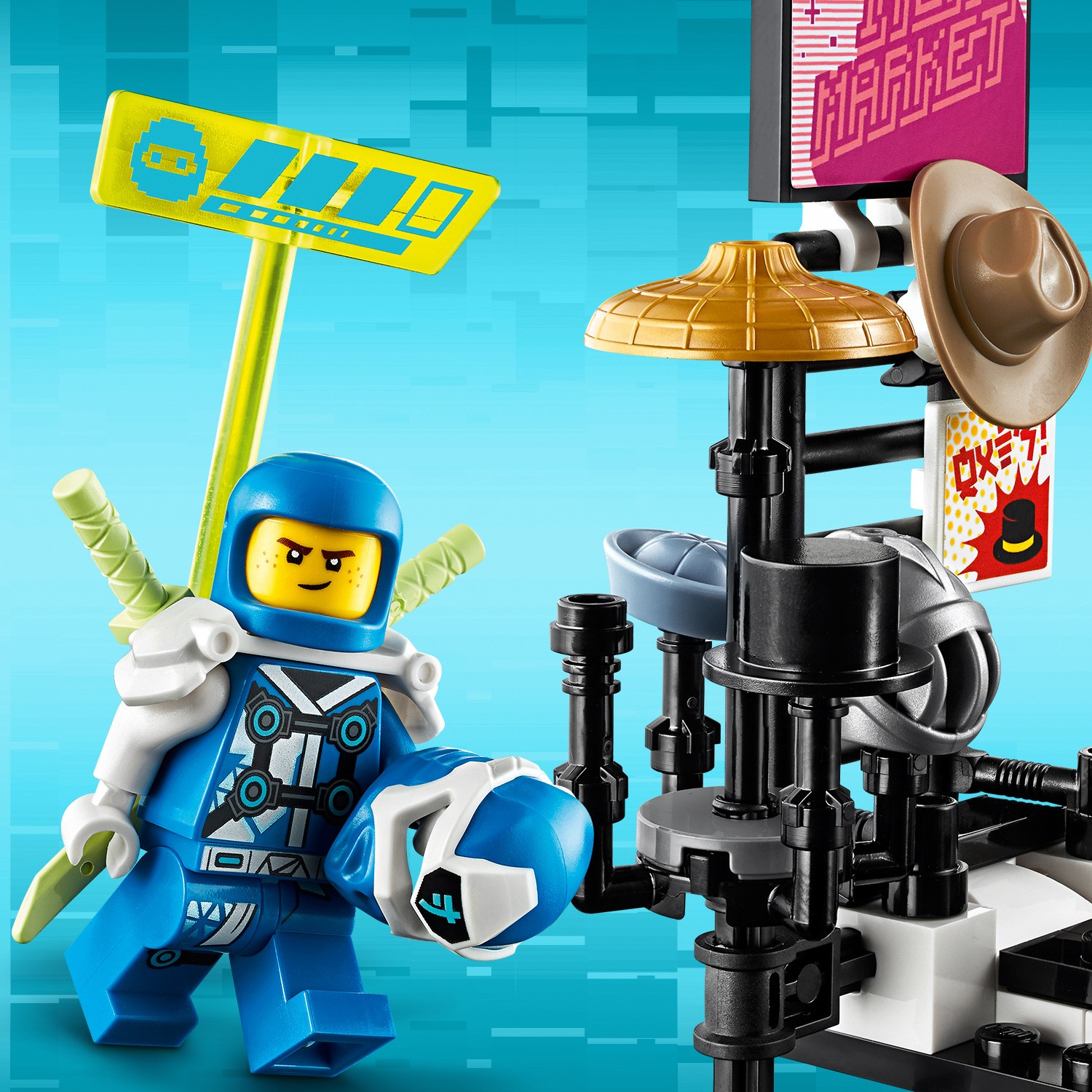 Конструктор LEGO Ninjago Киберрынок 71708 - фото 16