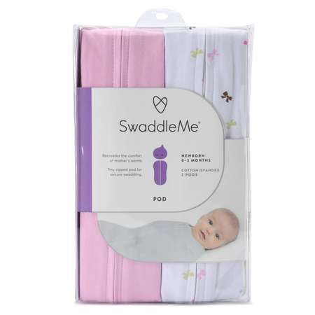 Конверт Summer Infant на молнии Swaddlepod Бантики S 2шт