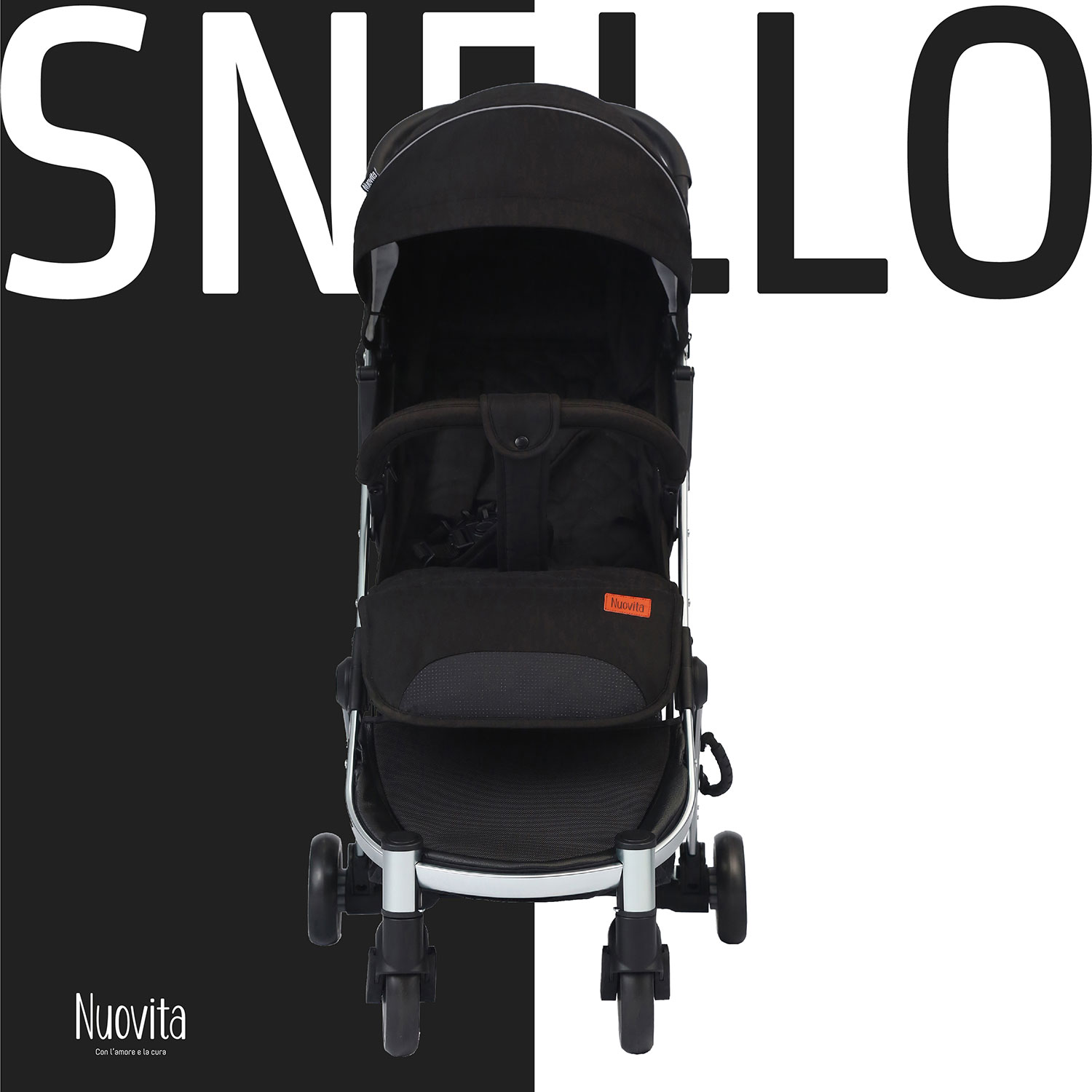 Коляска прогулочная Nuovita Snello Nero velluto - фото 3