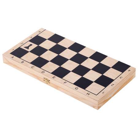 Шашки шахматы нарды Золотая сказка 3в1 настольные деревянные