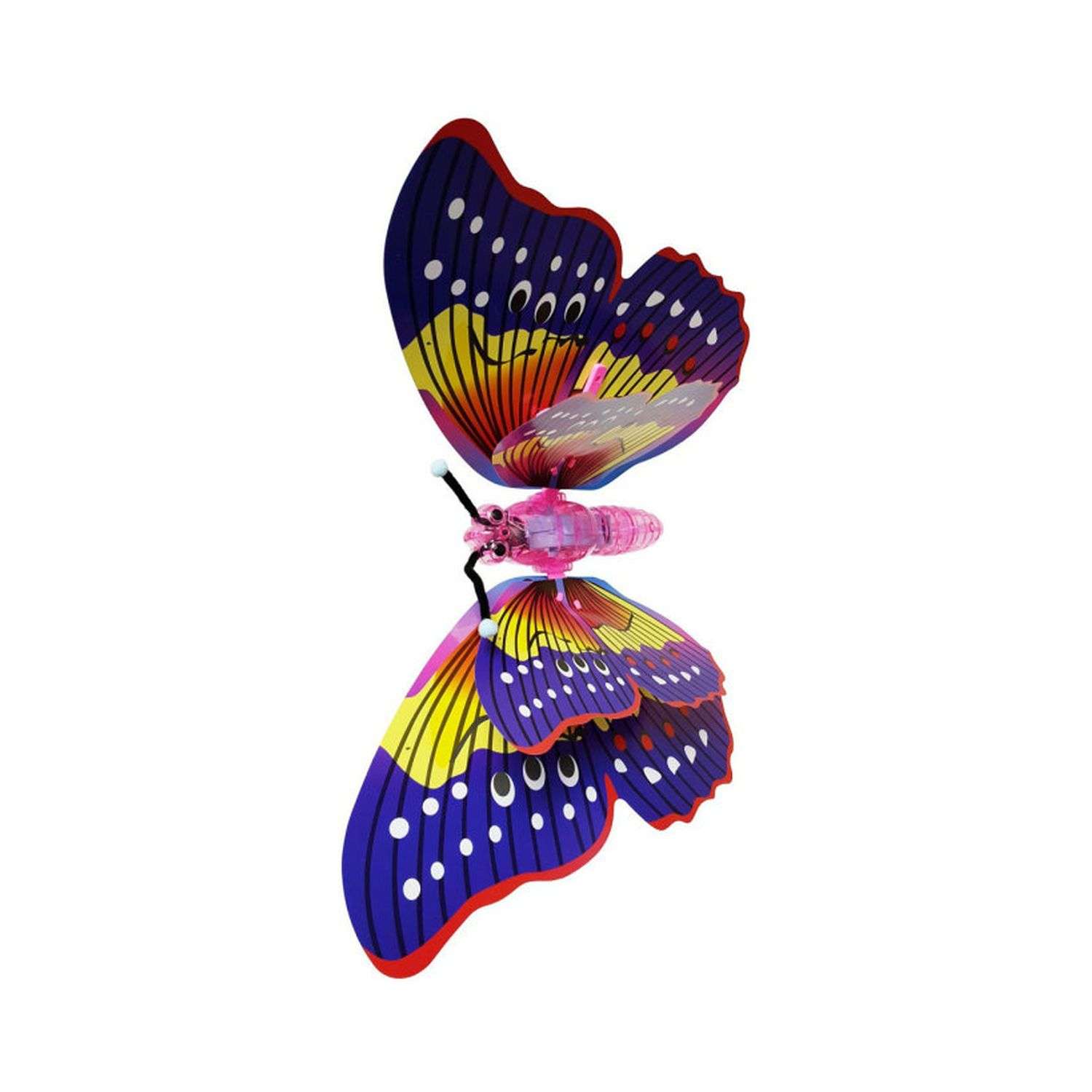 Игрушка светящаяся Beroma Бабочка розовая с фиолетовыми крыльями на палочке - фото 2
