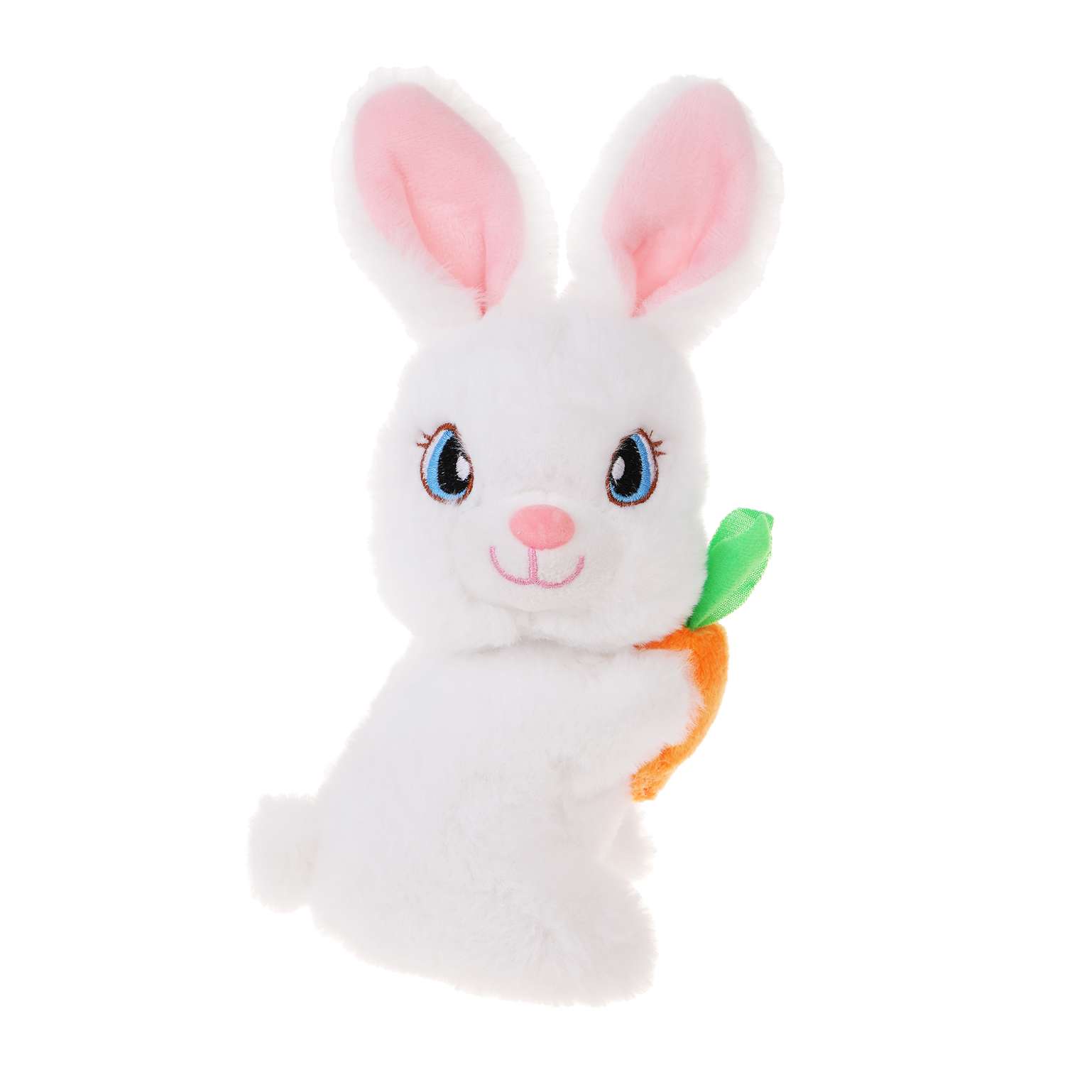 Мягкая игрушка Fluffy Family Зайка с морковкой 18 см - фото 1