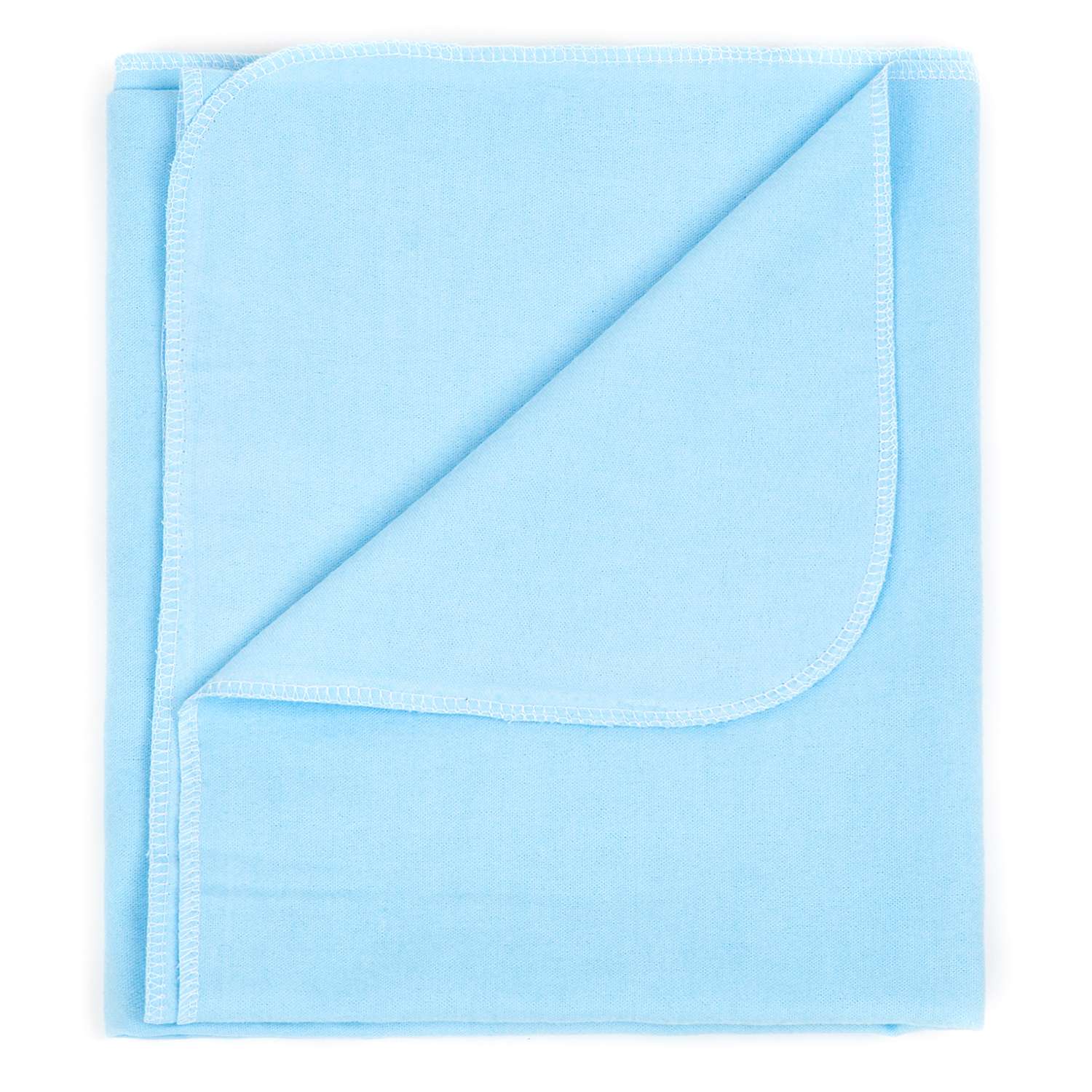 Пеленка фланелевая Чудо-Чадо для новорожденных Гамма голубой 75х120см 3 шт - фото 3