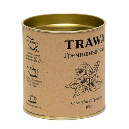 Чай TRAWA Black гречишный гранулы 100г