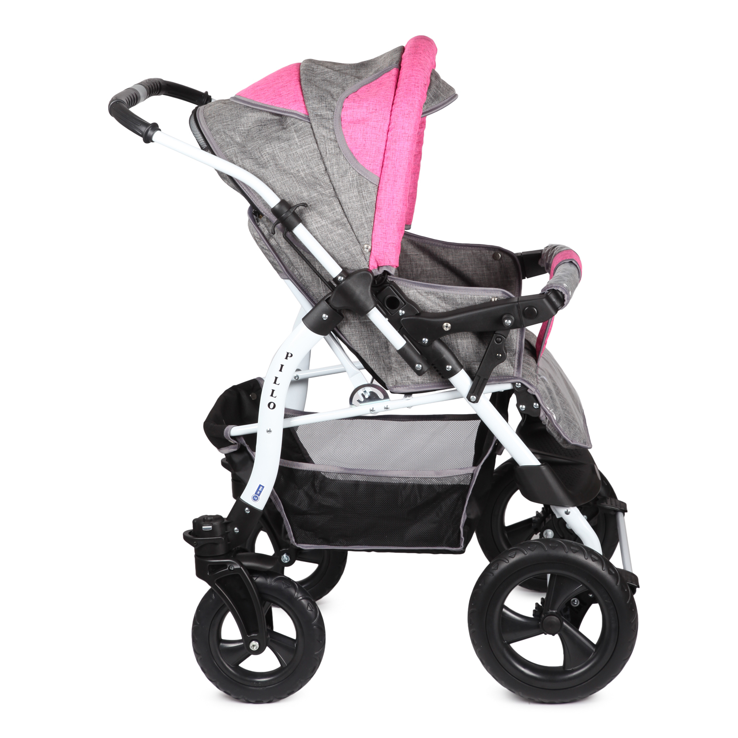 Коляска-трансформер Babyton Grey-Pink - фото 8