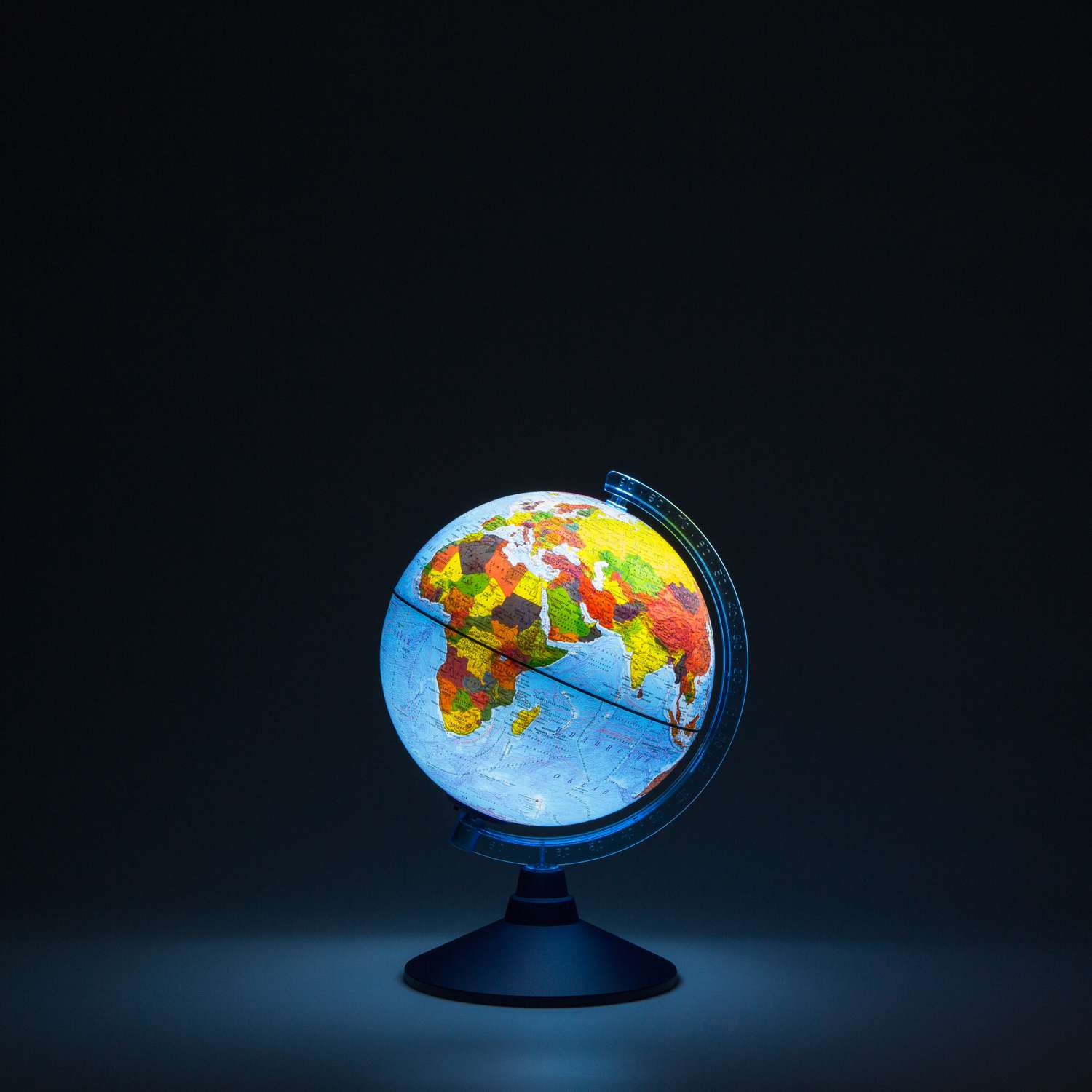 Глобус Globen Земли физико-политический с подсветкой от батареек 21 см. - фото 5