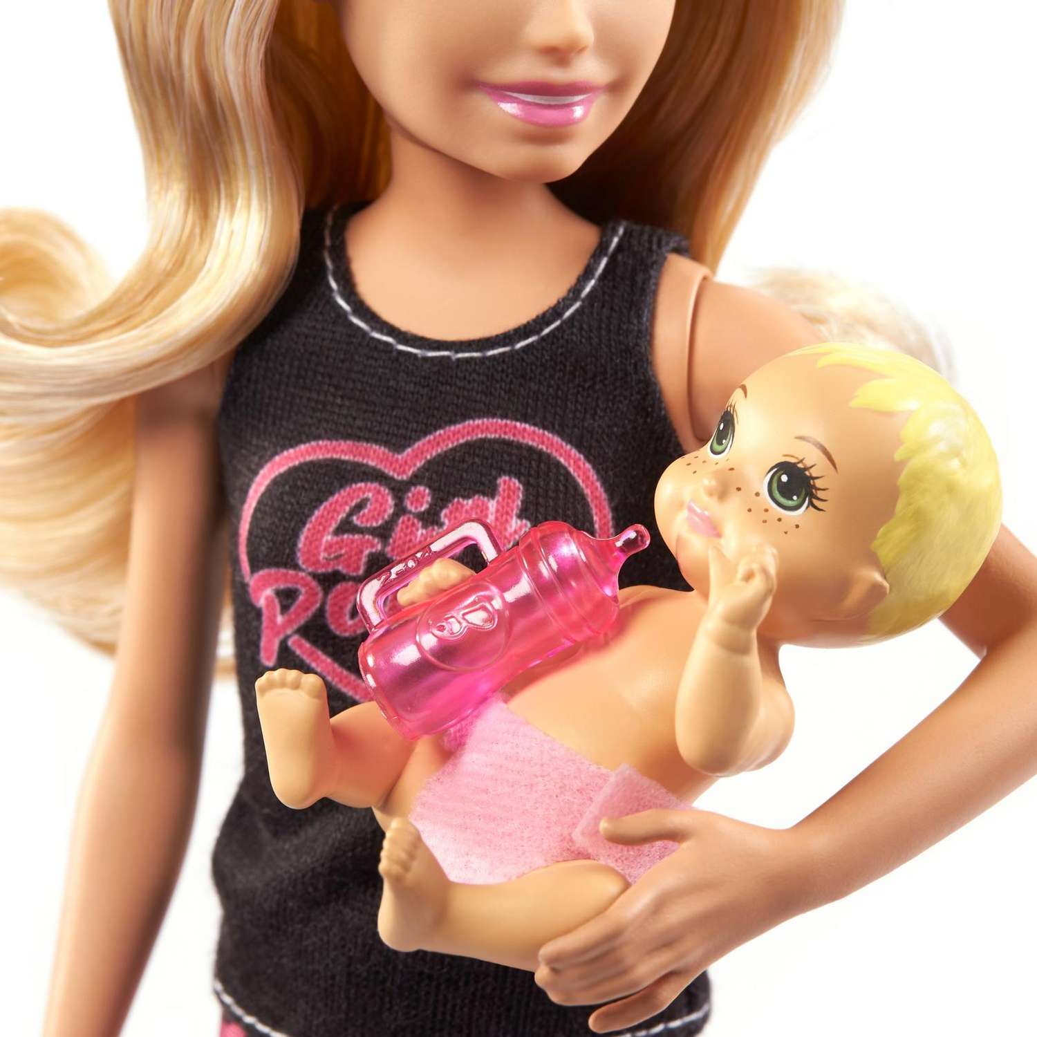 Набор Barbie Няня кукла Блондинка +аксессуары GRP13 GRP13 - фото 6