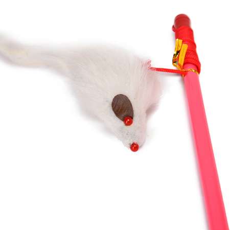 Игрушка для кошек Nobby Дразнилка с мышкой и погремушкой 80073