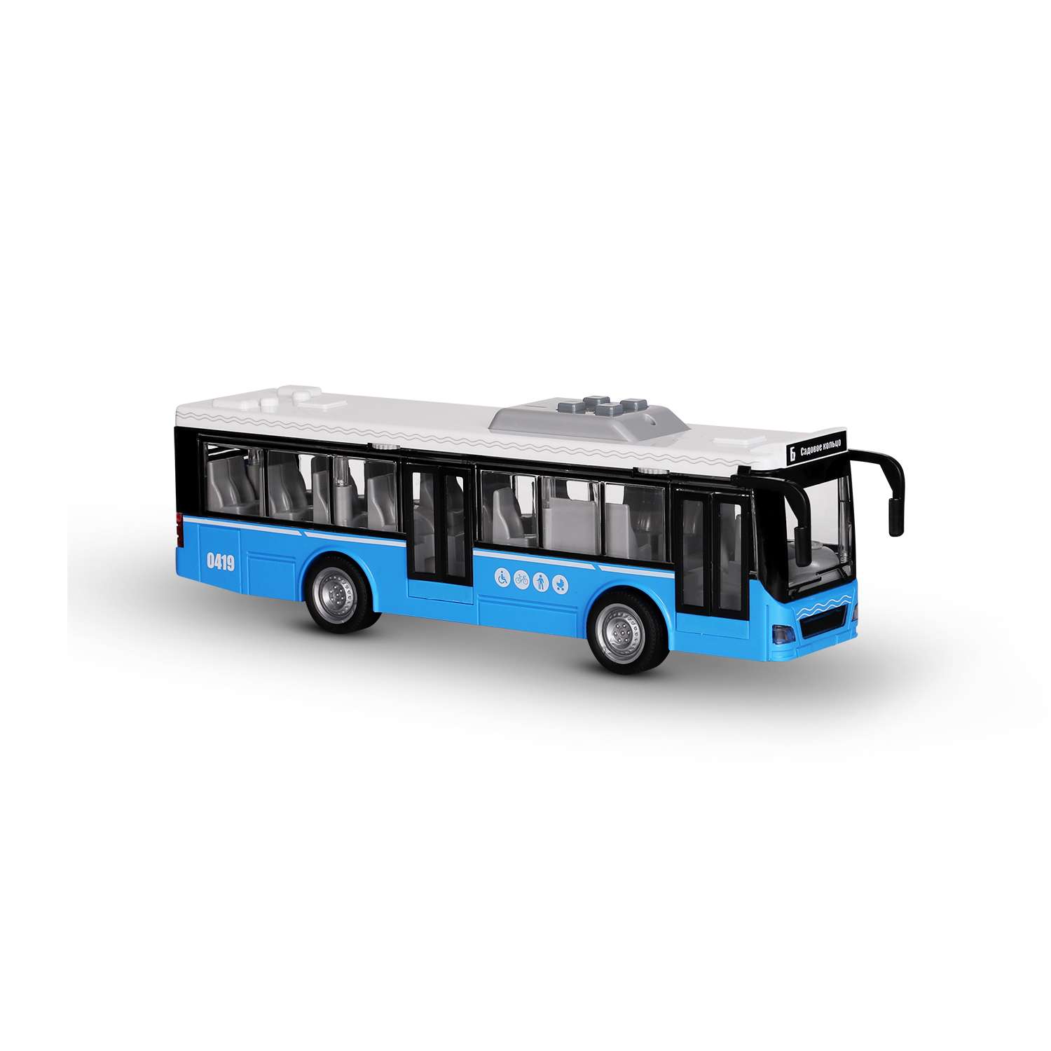 Модель Kid Rocks Автобус масштаб 1:16 со звуком и светом YK-2103 - фото 2