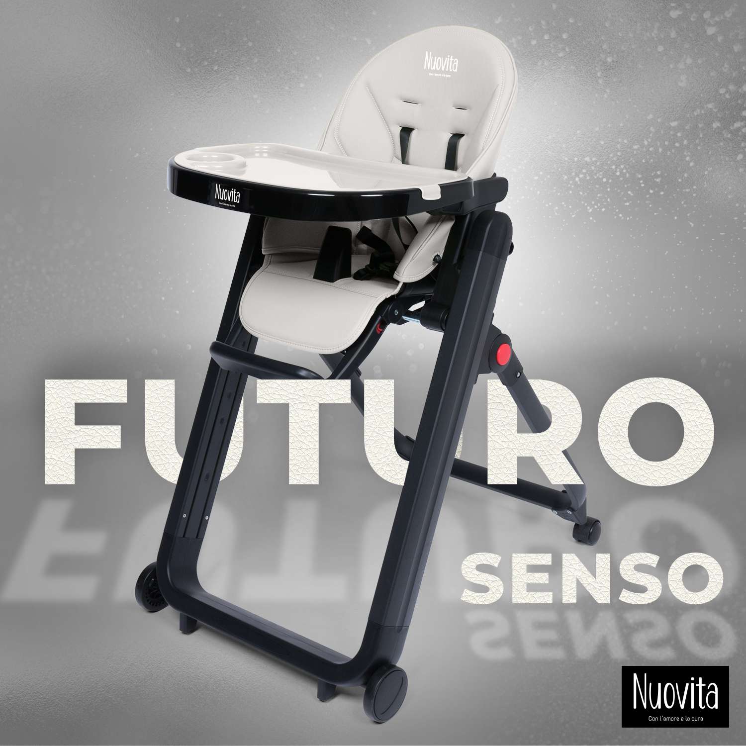 Стульчик для кормления Nuovita Futuro Senso Nero Белый - фото 2