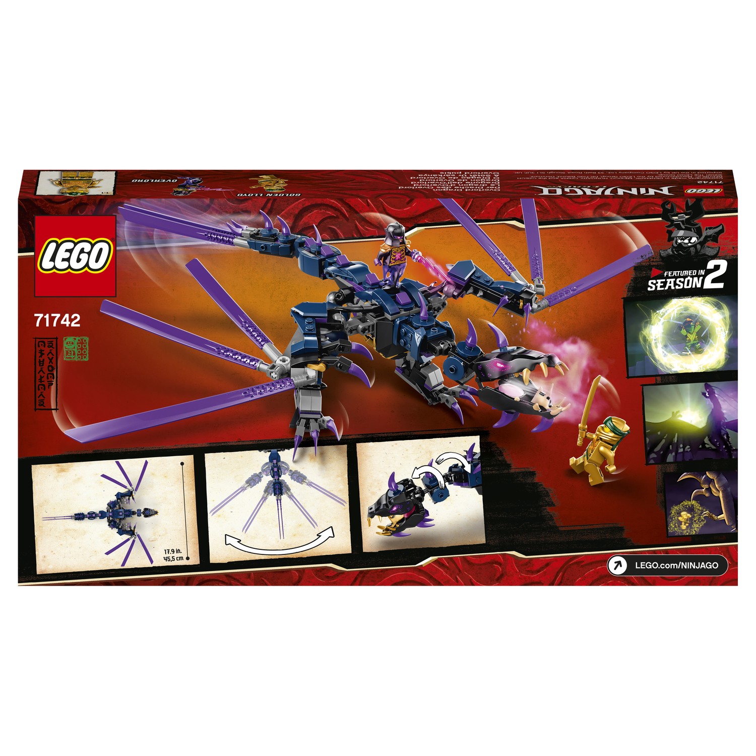 Конструктор LEGO Ninjago Дракон Оверлорда 71742 - фото 3