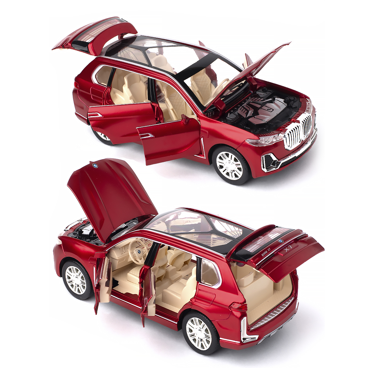 Автомобиль Che Zhi BMW 1:24 инерционный CZ115r - фото 6