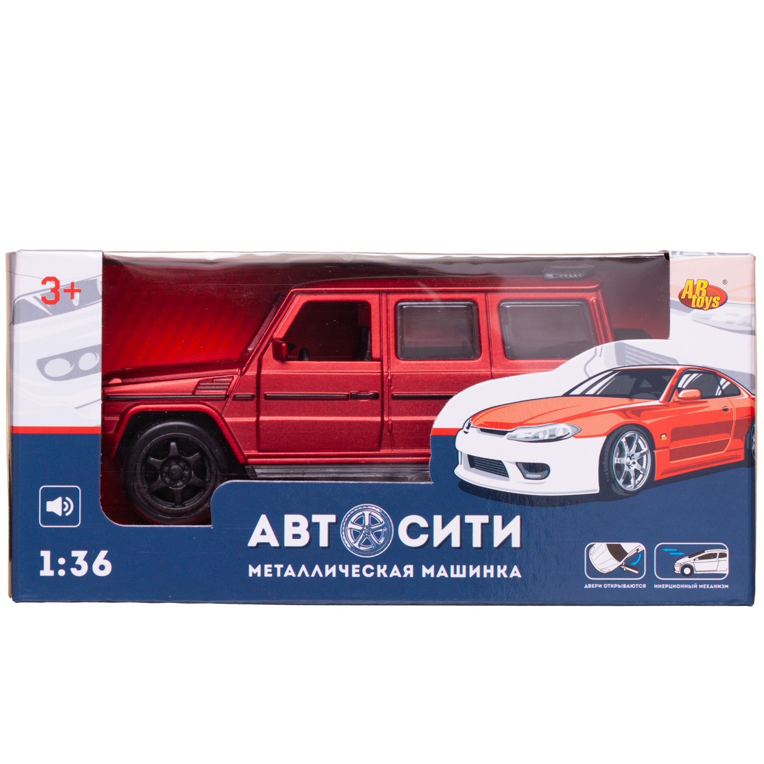 Внедорожник Abtoys АвтоСити 1:36 инерционный красный C-00521/красный - фото 2