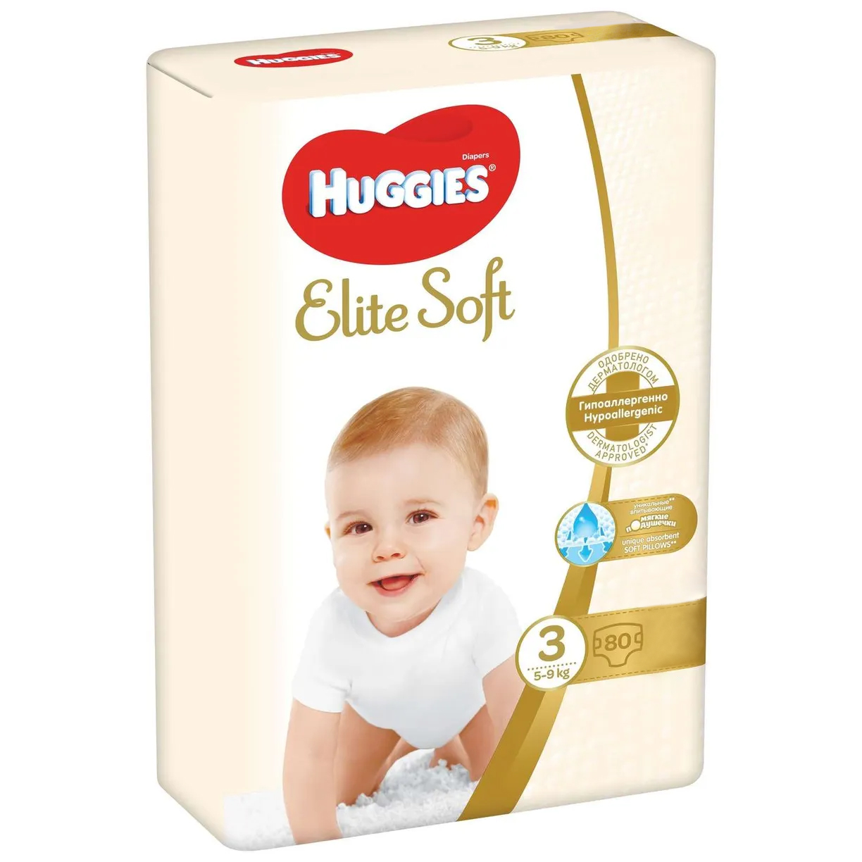 Подгузники Huggies Elite Soft 3 5-9кг 80шт - фото 2