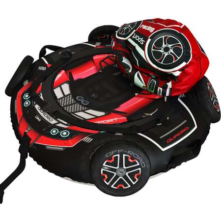 Тюбинг Small Rider Snow Tubes 4 Quadro с колесами красный
