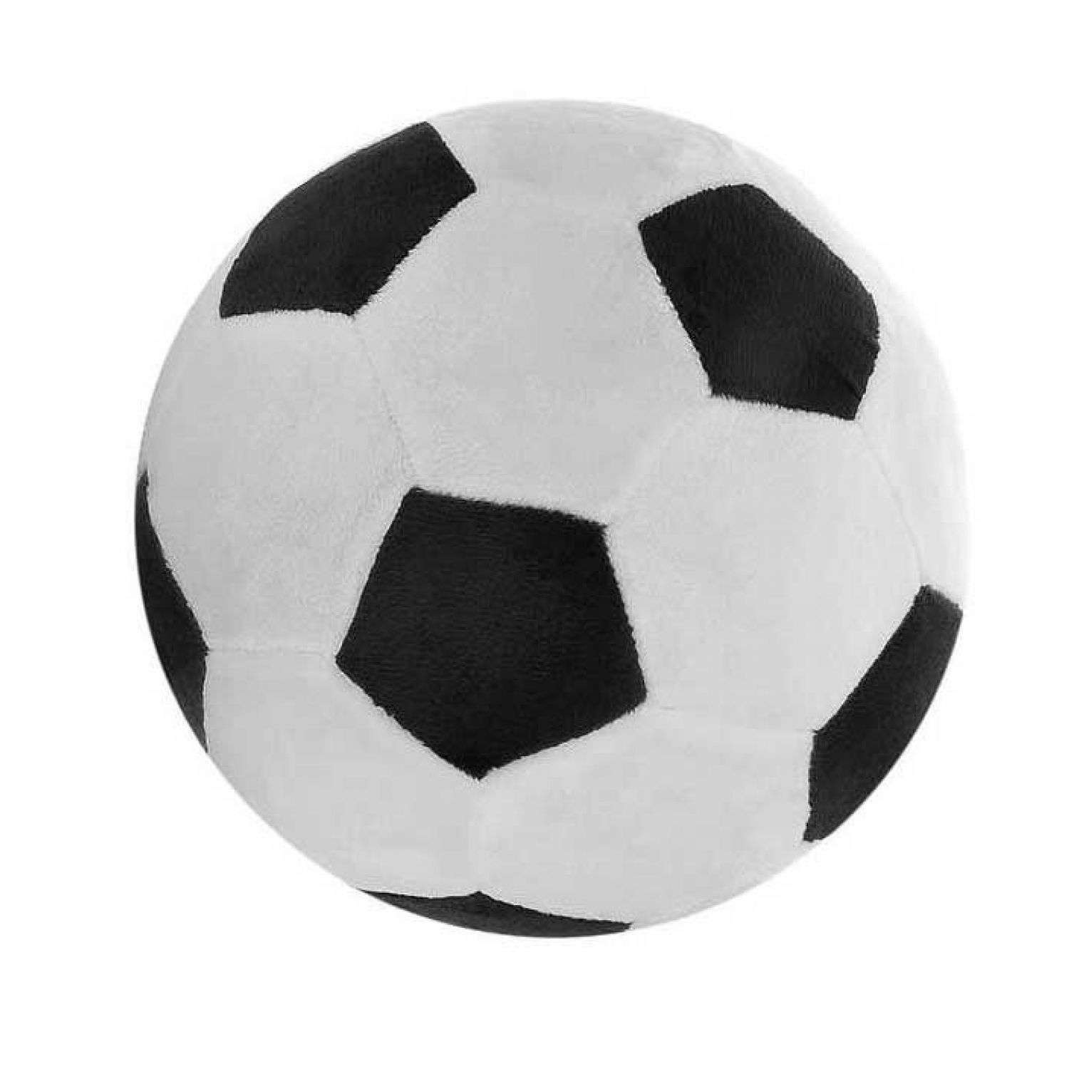 Мягкая игрушка Учитель Футбольный мяч с погремушкой внутри 16 см - фото 1