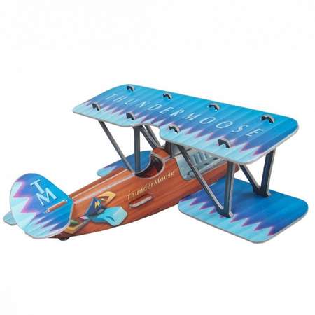 Сборная модель Умная бумага Самолетик синий 404-2