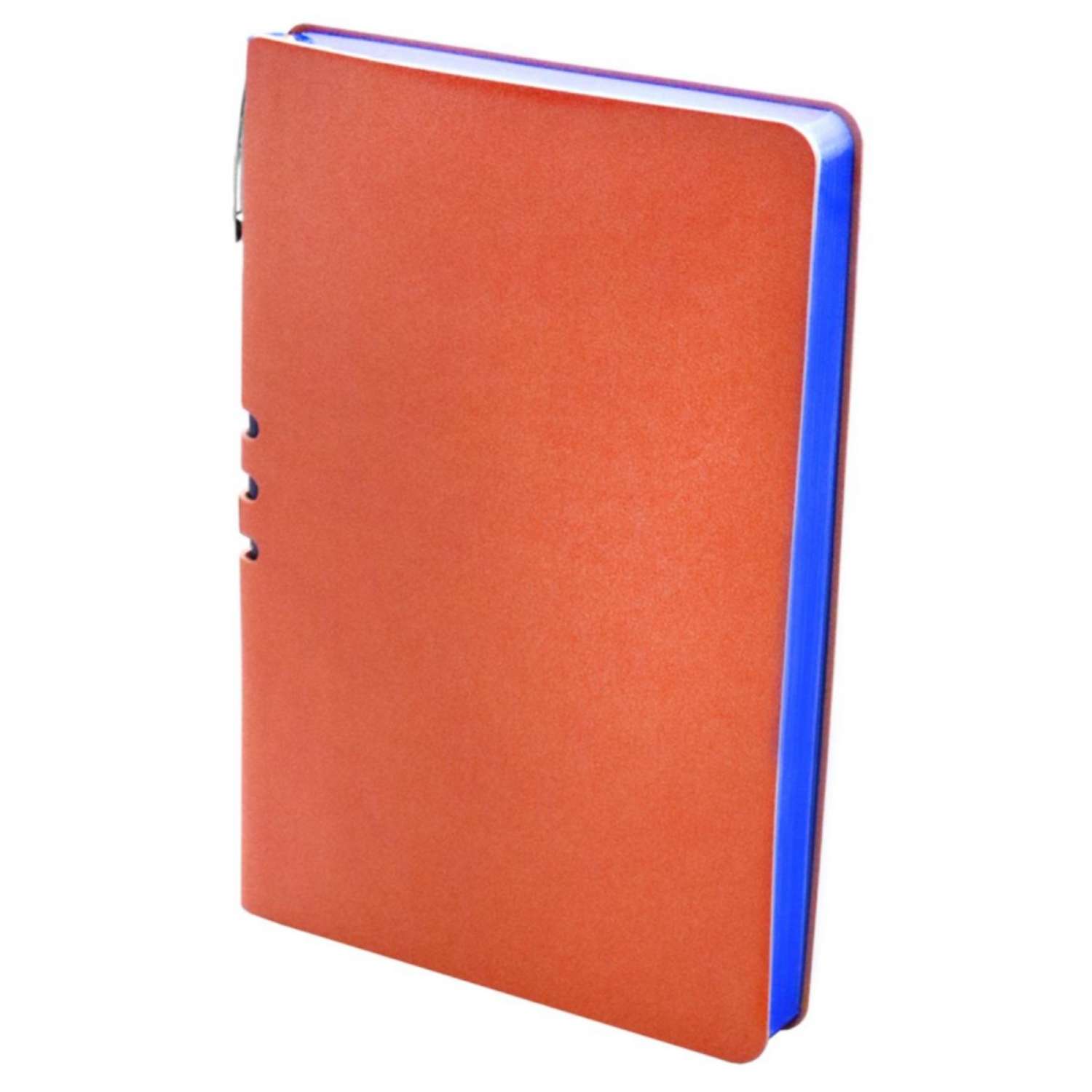 Бизнес-тетрадь Attache Light Book А5 112 листов линия цветной срез кожзаменитель оранжевый - фото 3