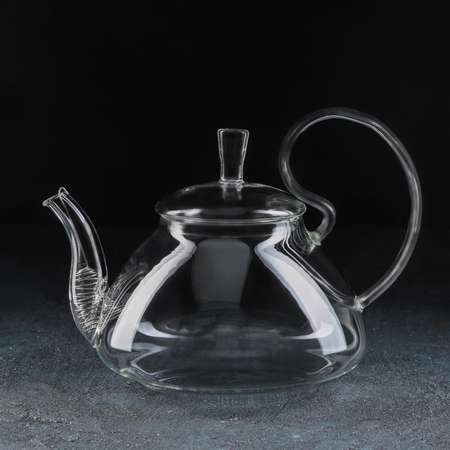 Чайник MAGISTRO стеклянный заварочный с металлическим ситом «Элегия» 1 л